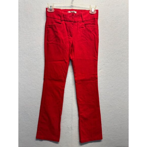 Papaya Pants - Papaya Womens Red Flared Pants Small